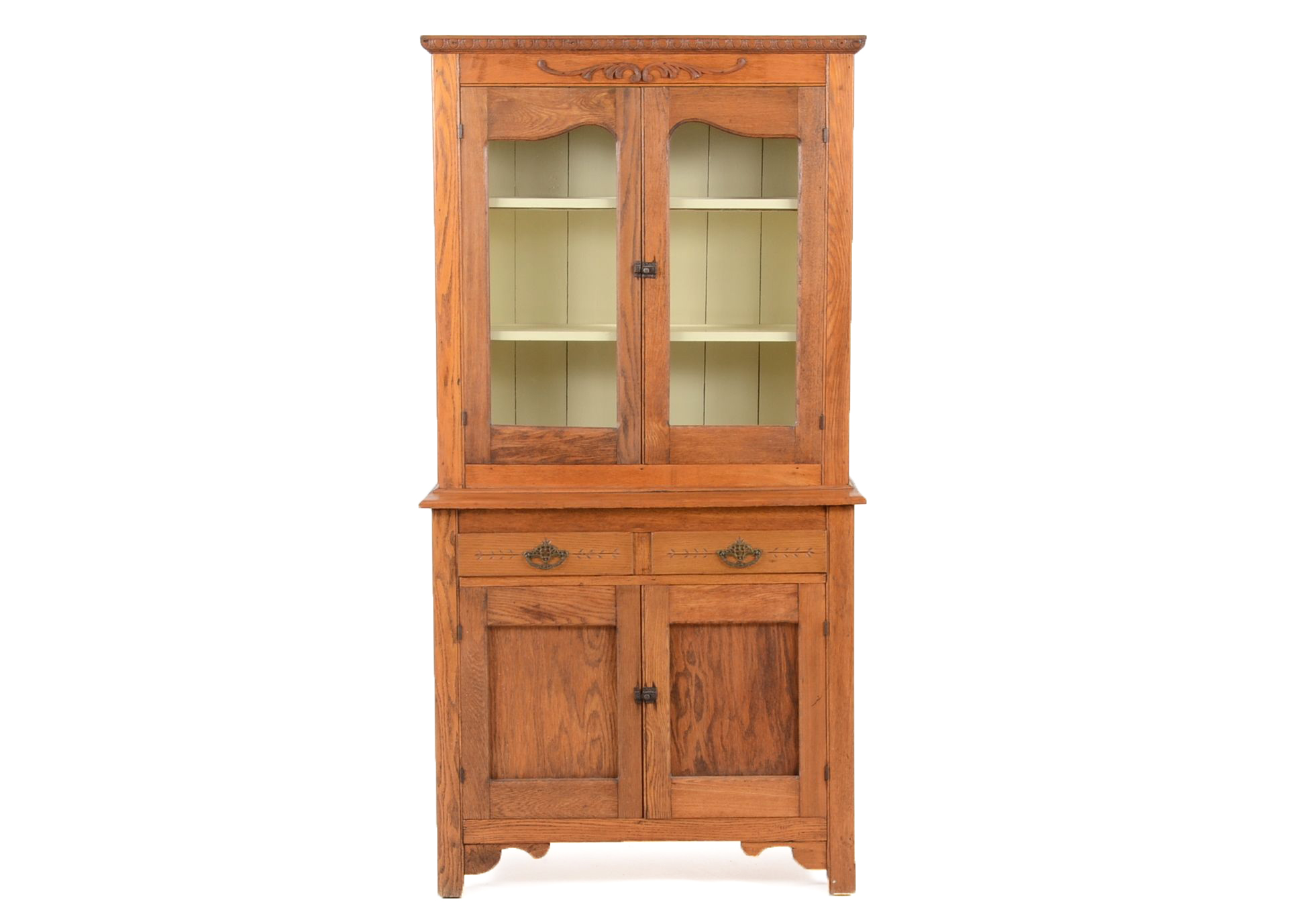 Antique Oak China Hutch