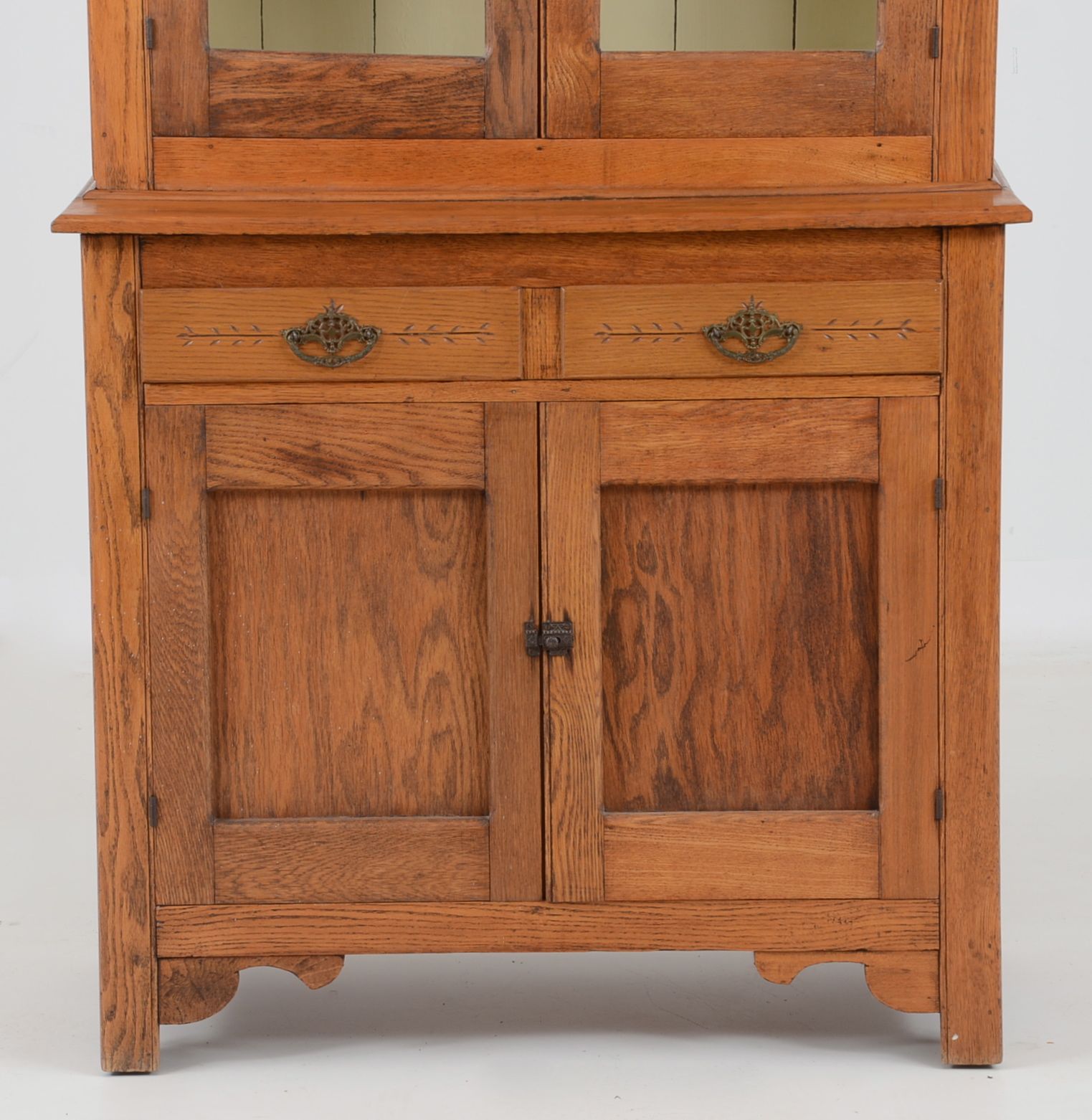 Antique Oak China Hutch