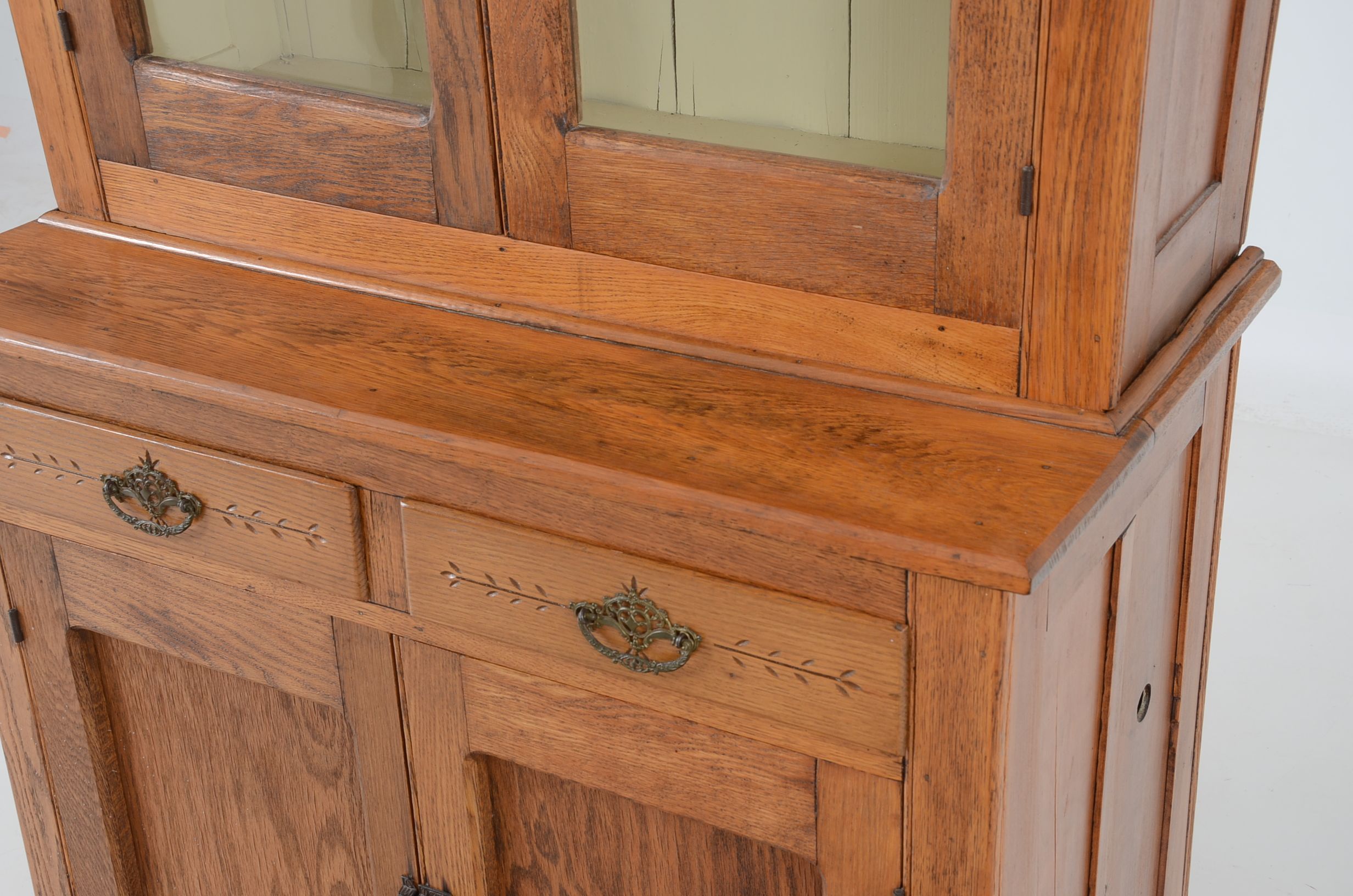 Antique Oak China Hutch