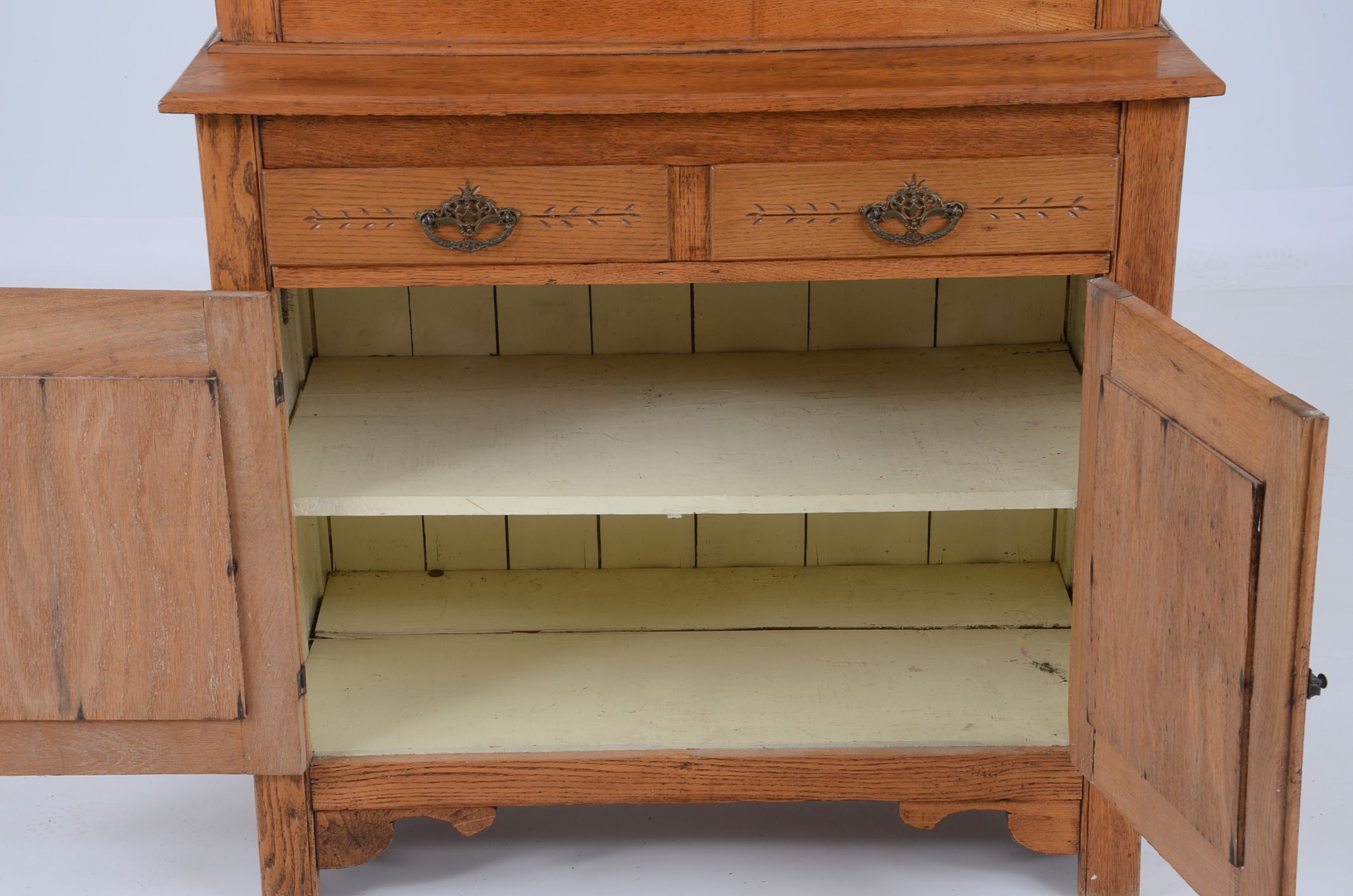 Antique Oak China Hutch