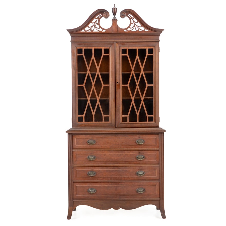 Benck Furniture Early 20th Federal Style China Cabinet