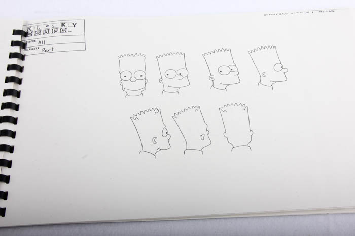 Original Simpsons Character Study Book by Eric Stefani