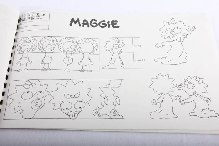Original Simpsons Character Study Book by Eric Stefani