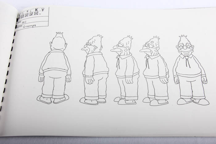 Original Simpsons Character Study Book by Eric Stefani