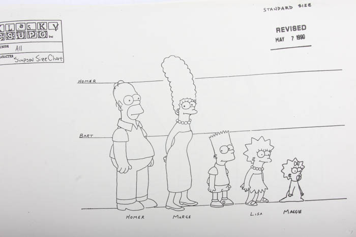 Original Simpsons Character Study Book by Eric Stefani
