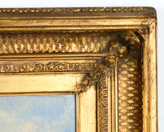 August Weidenbach Original Landscape Painting of Scottish Castle