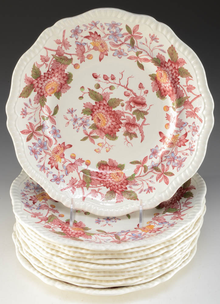 Vintage Spode "Aster" China Setting for Twelve