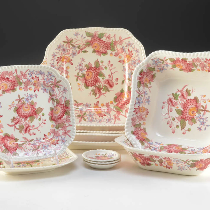 Vintage Spode "Aster" China Serving Pieces | EBTH