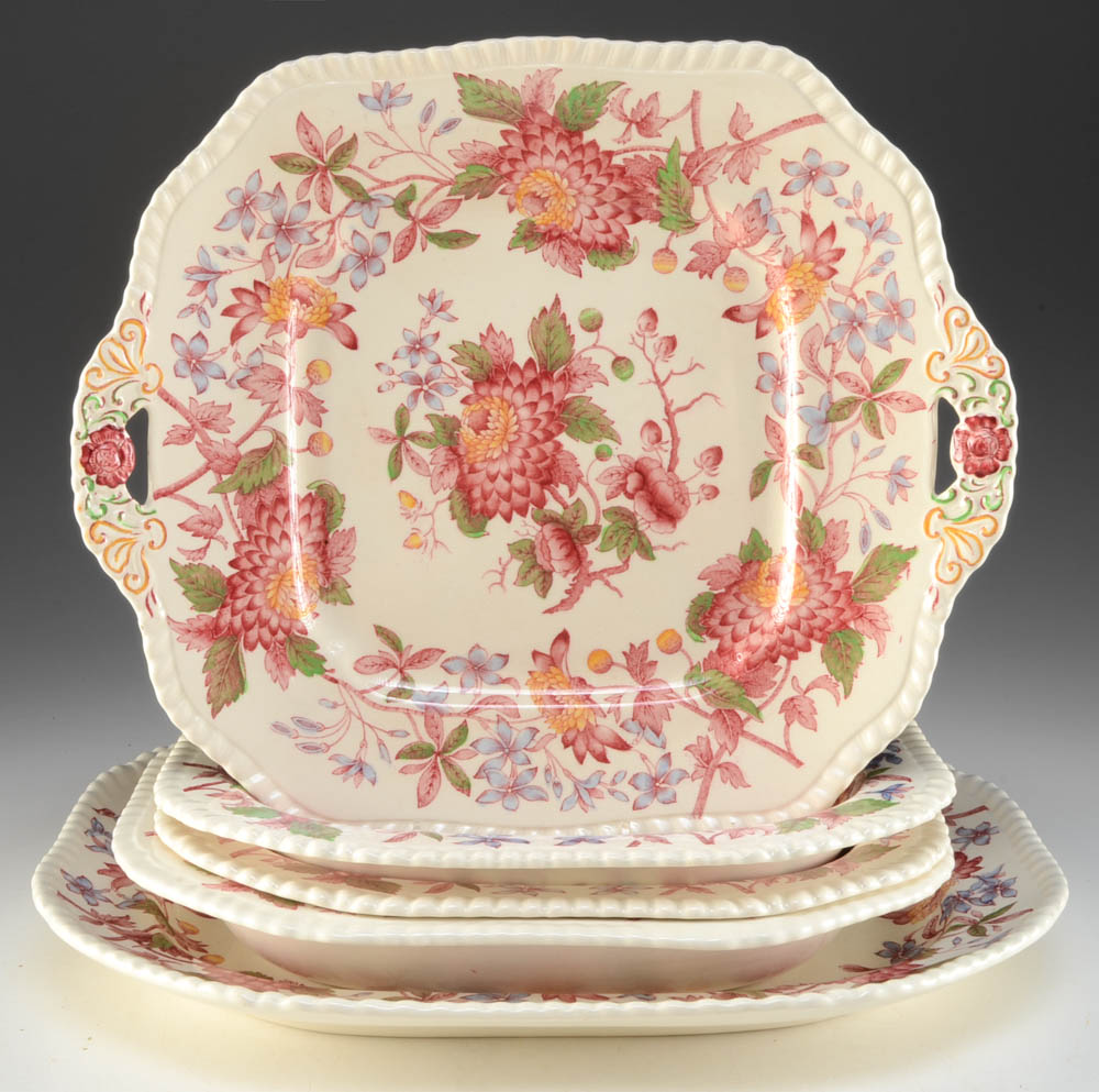 Vintage Spode "Aster" China Serving Pieces
