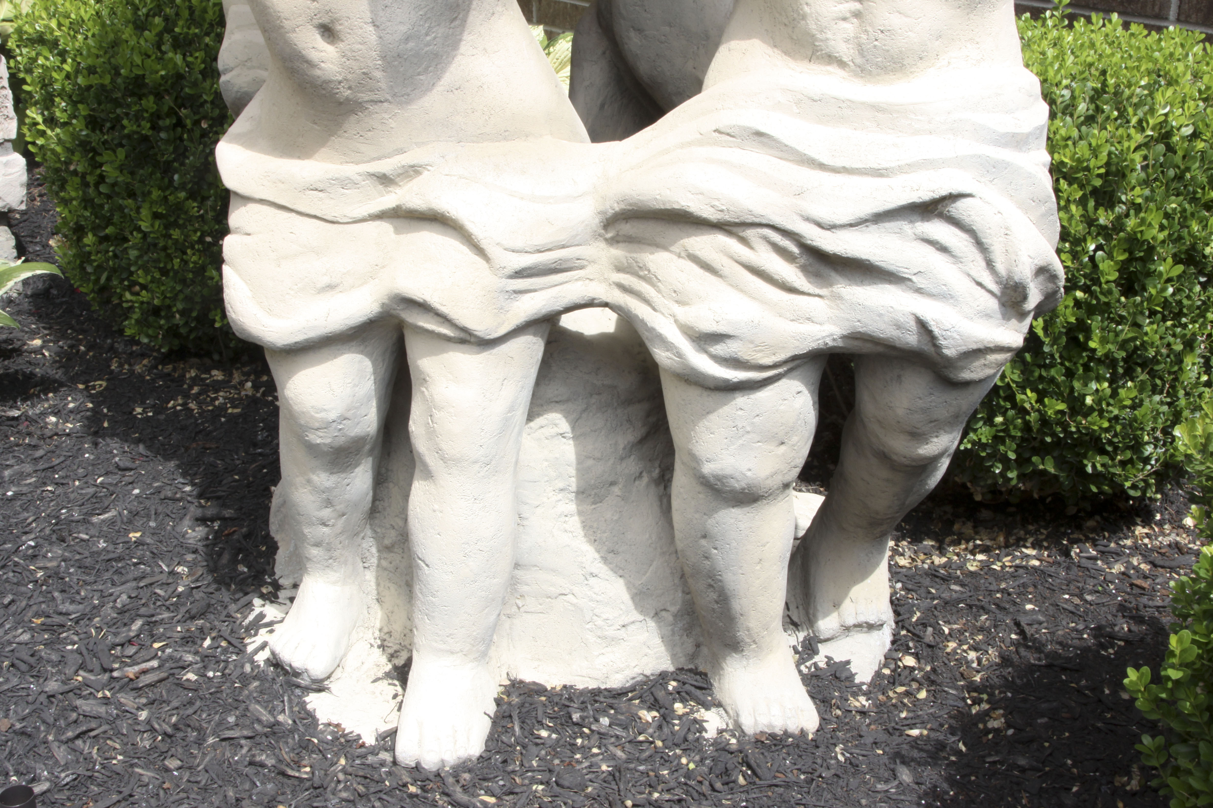 Large Outdoor Cement Cherub Fountain