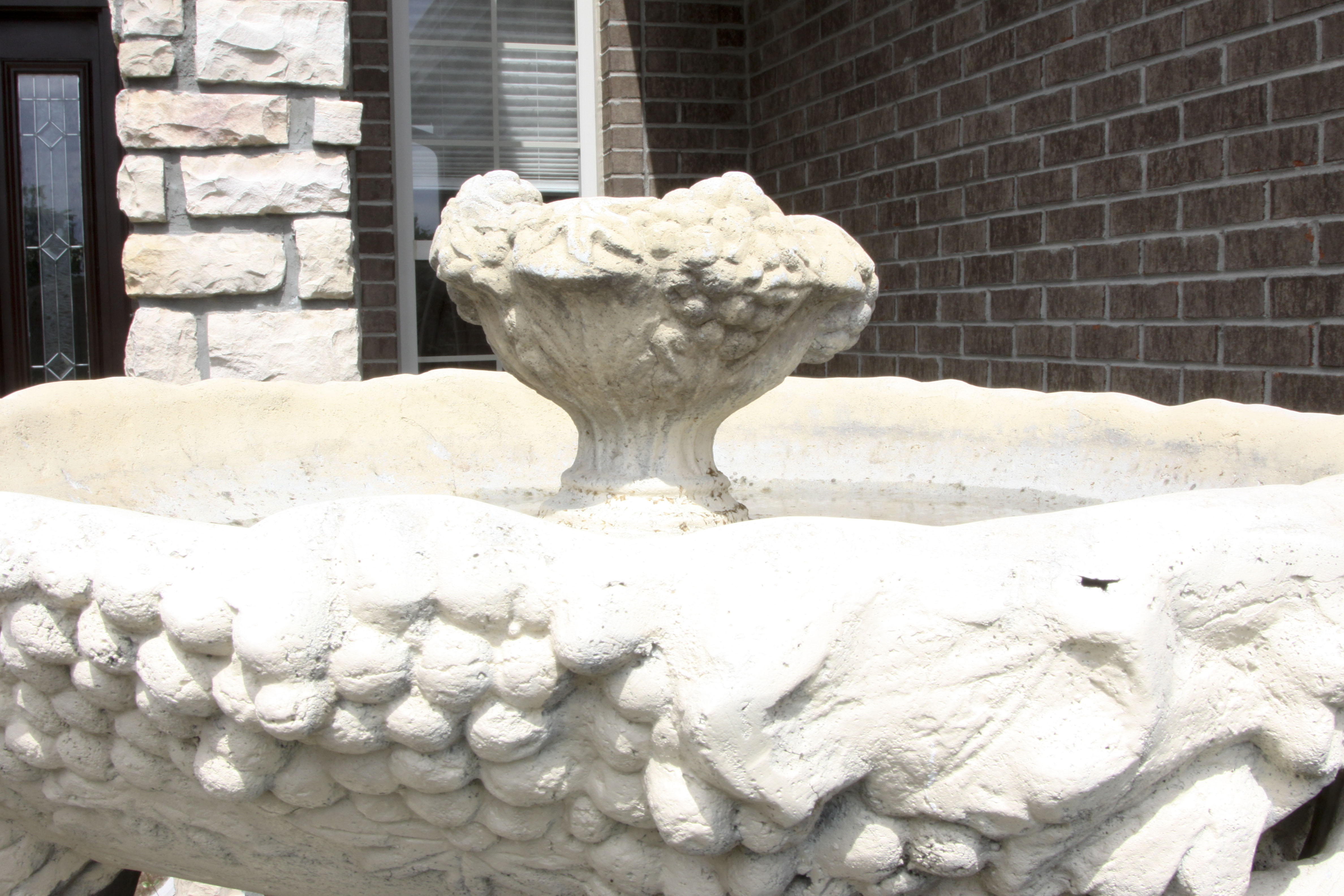 Large Outdoor Cement Cherub Fountain
