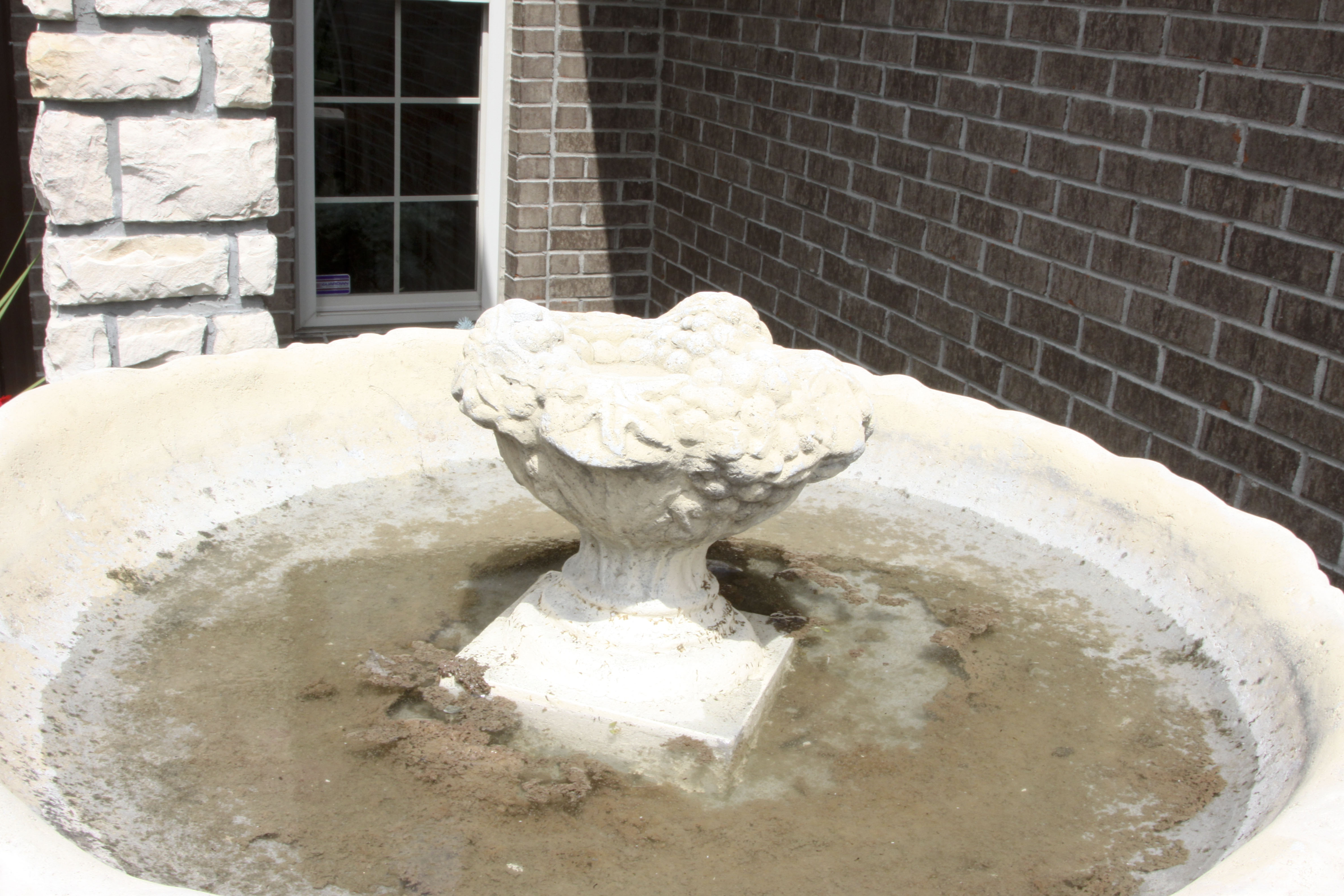 Large Outdoor Cement Cherub Fountain