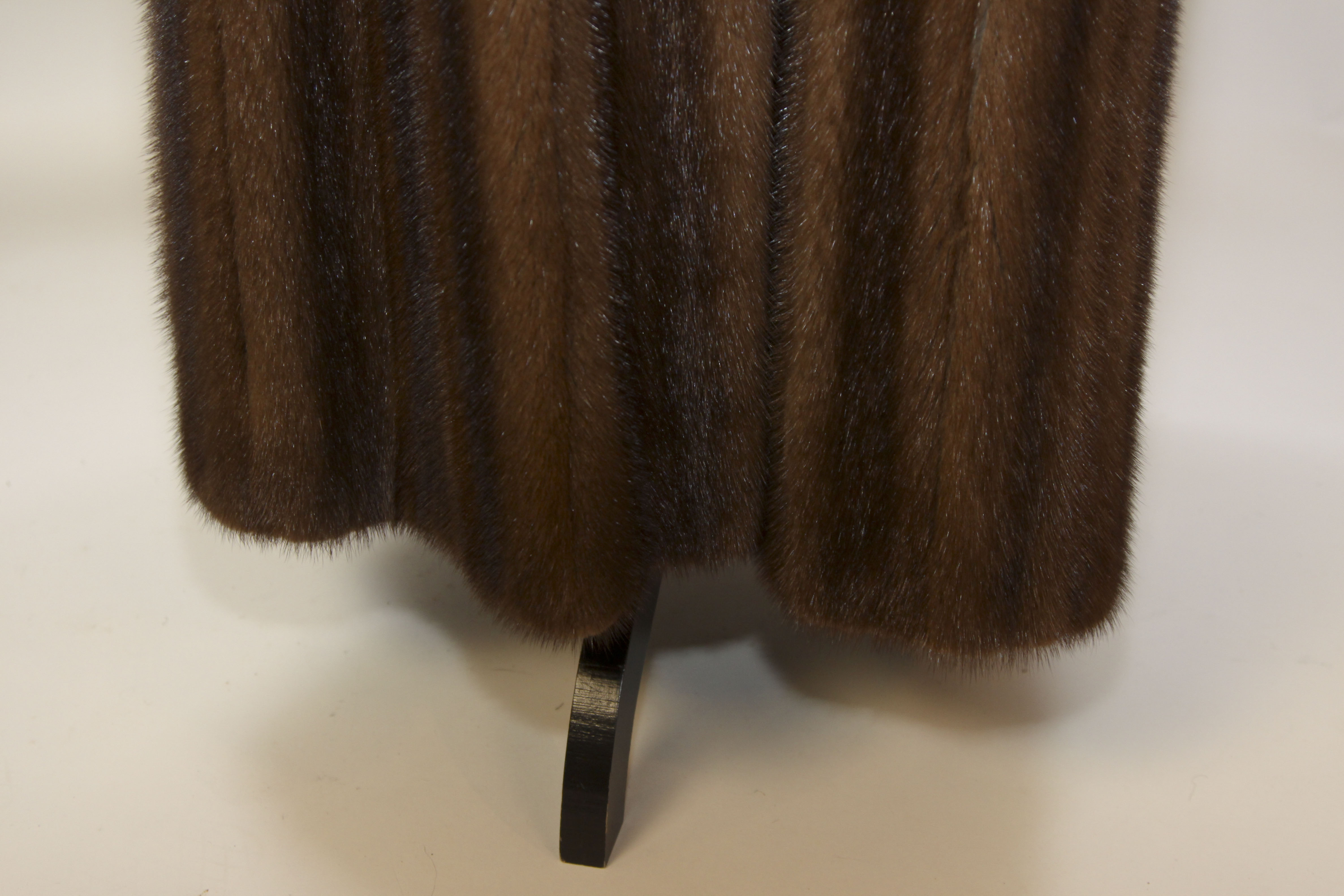 Louis Feraud Fourrure Women's Long Mink Fur Coat in Brown