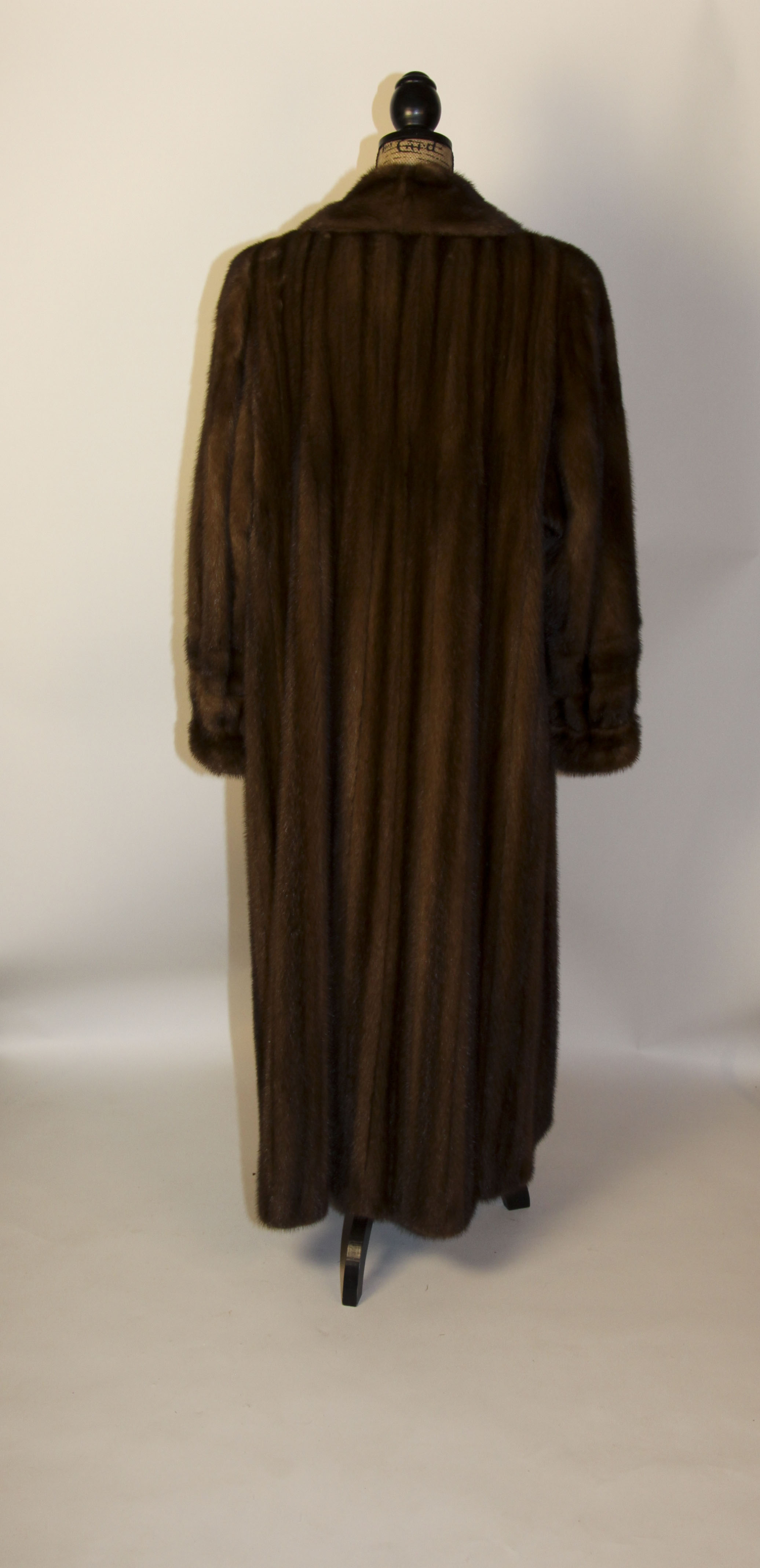 Louis Feraud Fourrure Women's Long Mink Fur Coat in Brown