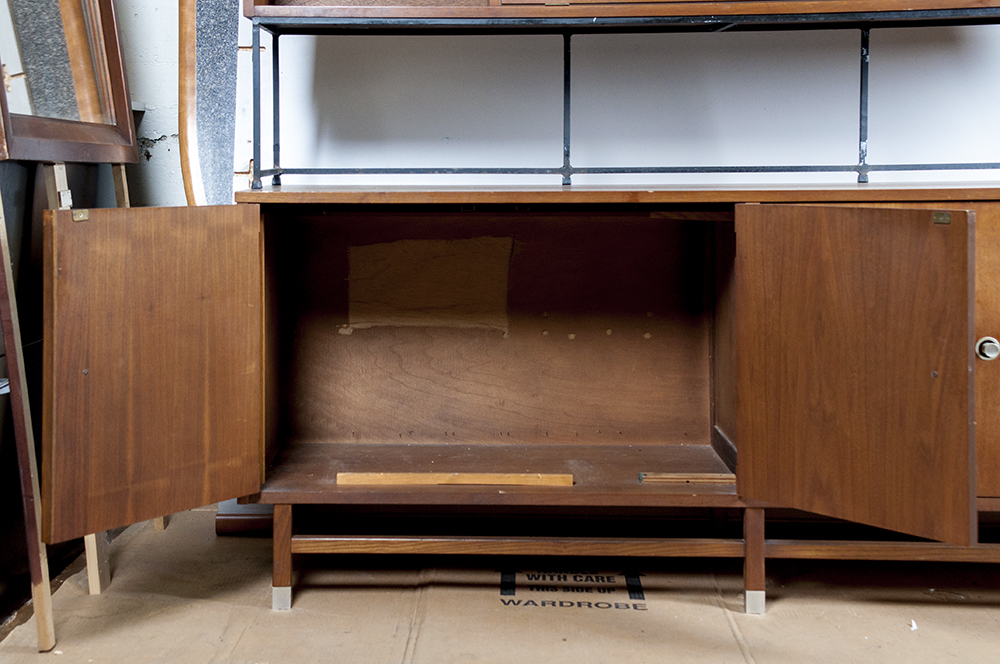 Mid Century Modern Credenza with Hutch Top