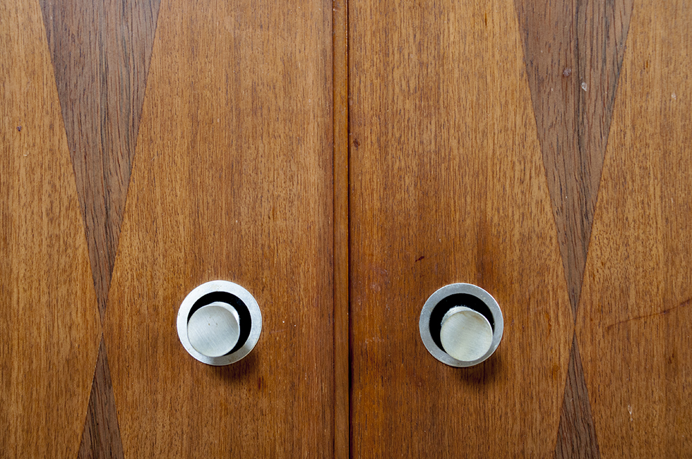 Mid Century Modern Credenza with Hutch Top