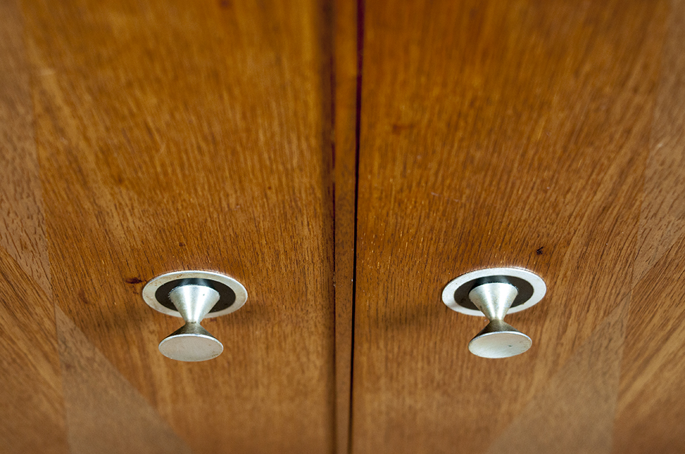 Mid Century Modern Credenza with Hutch Top