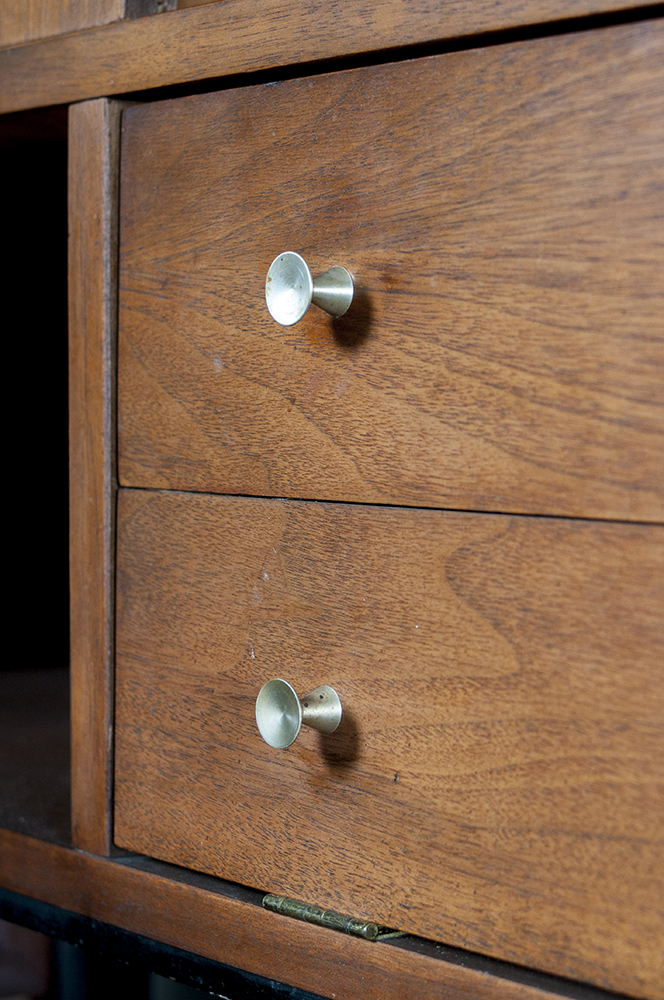 Mid Century Modern Credenza with Hutch Top