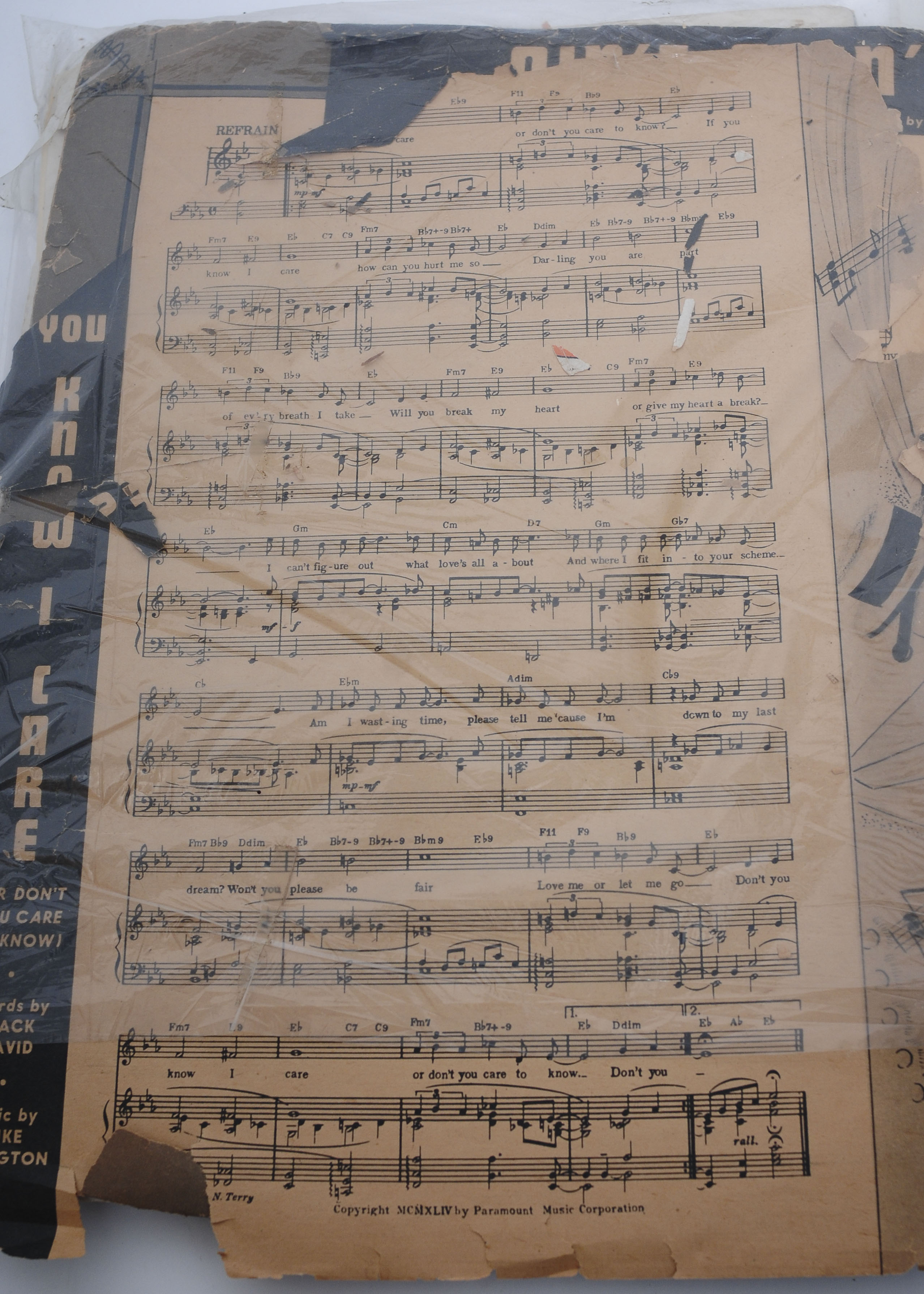 Vintage Sheet Music and News Clippings