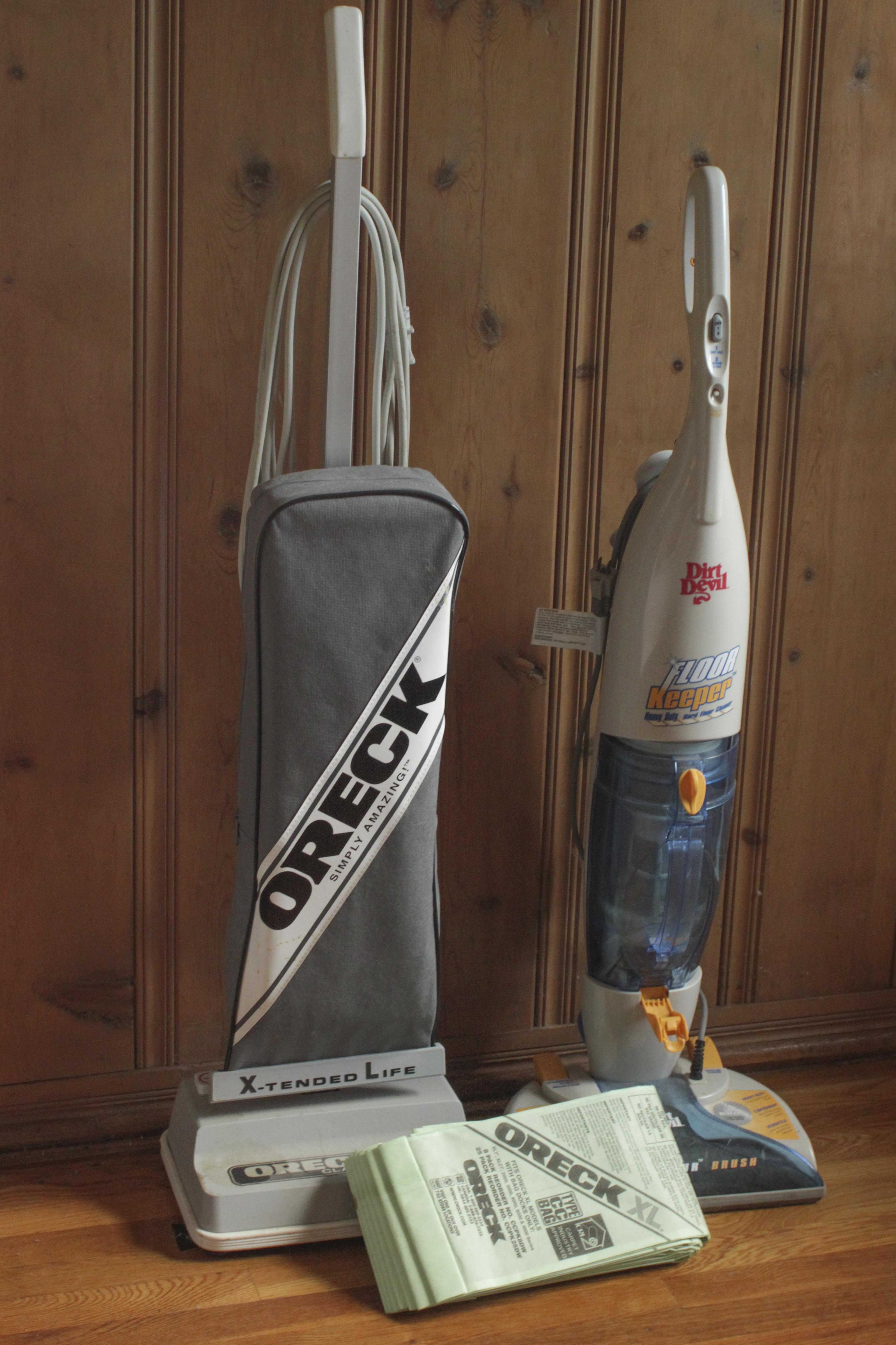 Oreck XL Upright Vacuum & Dirt Devil Floor Keeper