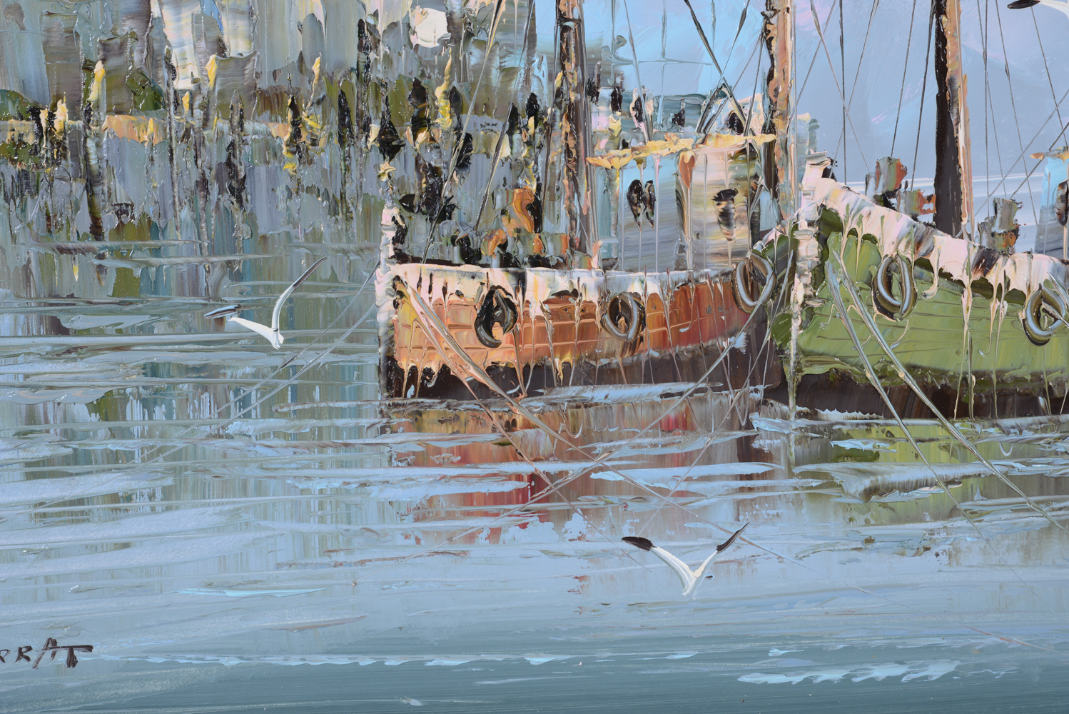 Paolo Stirrat Original Oil on Canvas Painting