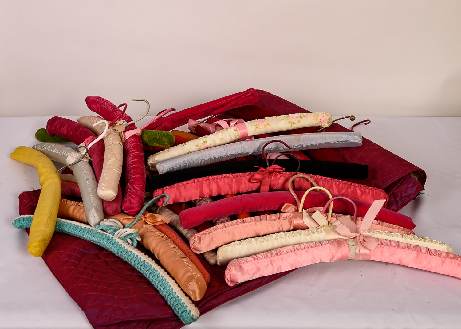 Fabric Padded Hangers and Garment Bag