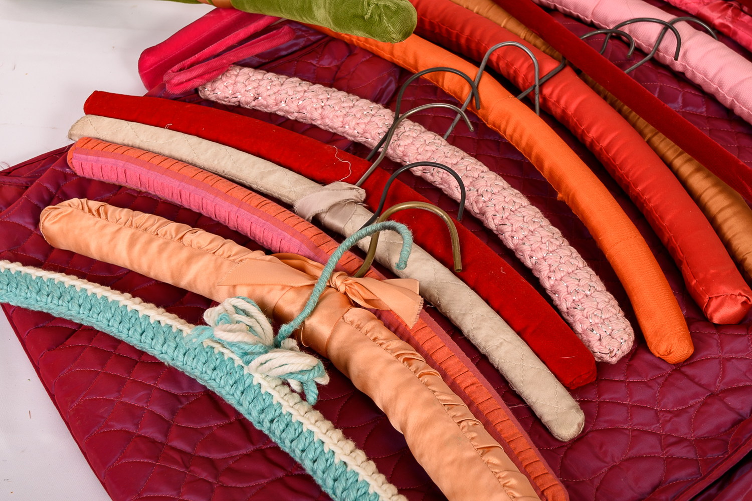 Fabric Padded Hangers and Garment Bag