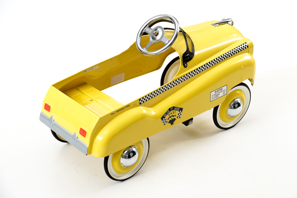 Reproduction New York City Checker Taxi Child's Pedal Car