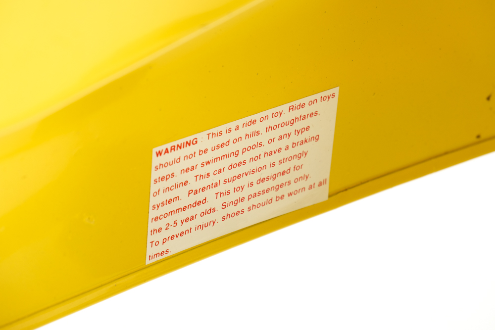 Reproduction New York City Checker Taxi Child's Pedal Car