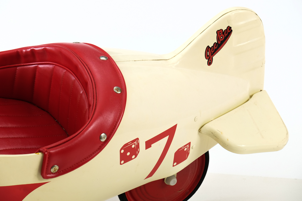 Airflow Collectible Red and White Gee Bee #7 Pedal Airplane