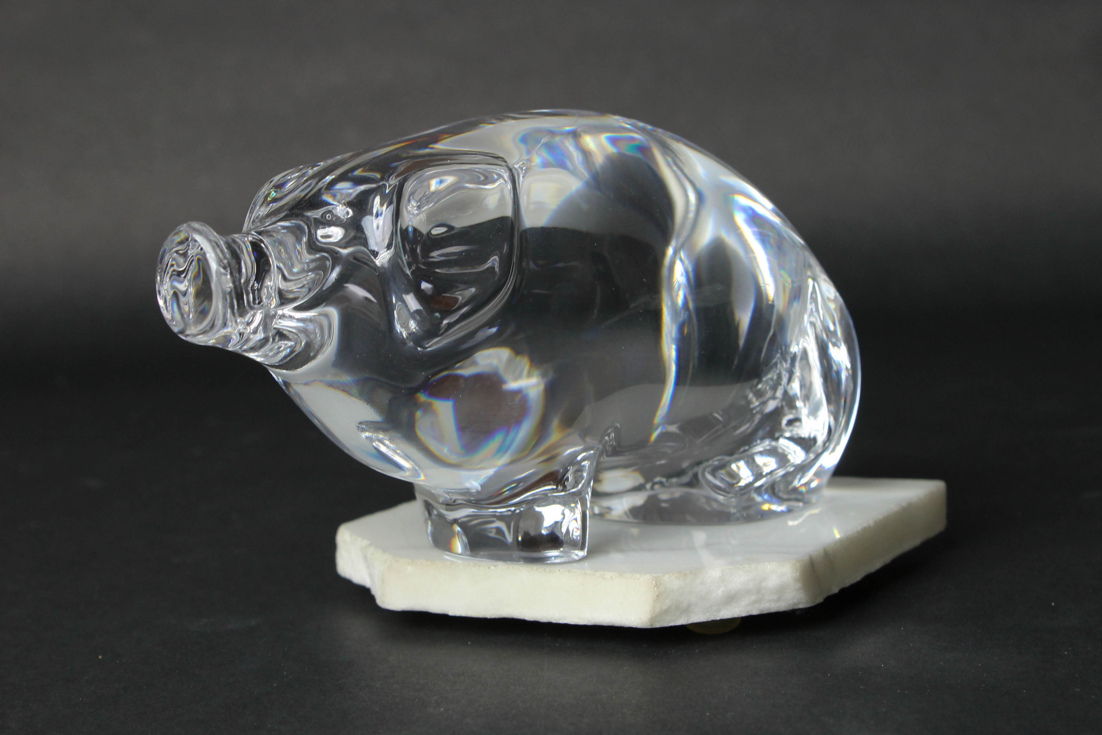 Trio of Glass Animal Figurines