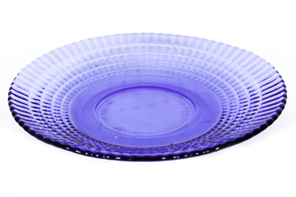 Mexican Cobalt Blue Glass Dinnerware Set