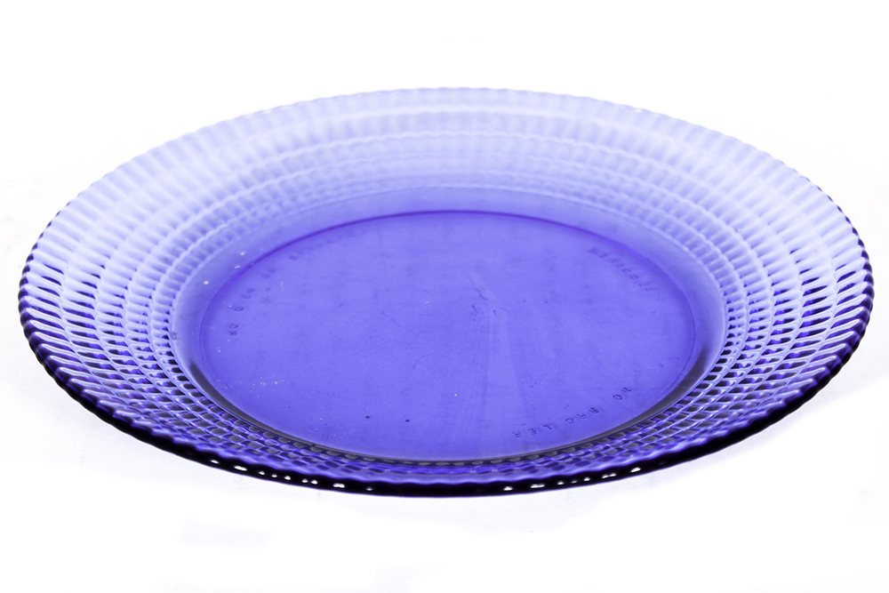 Mexican Cobalt Blue Glass Dinnerware Set