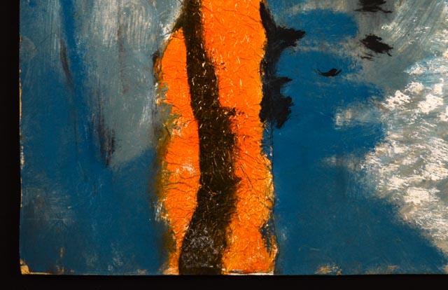 James Yoko "Flute Song" Abstract Oil on Matboard