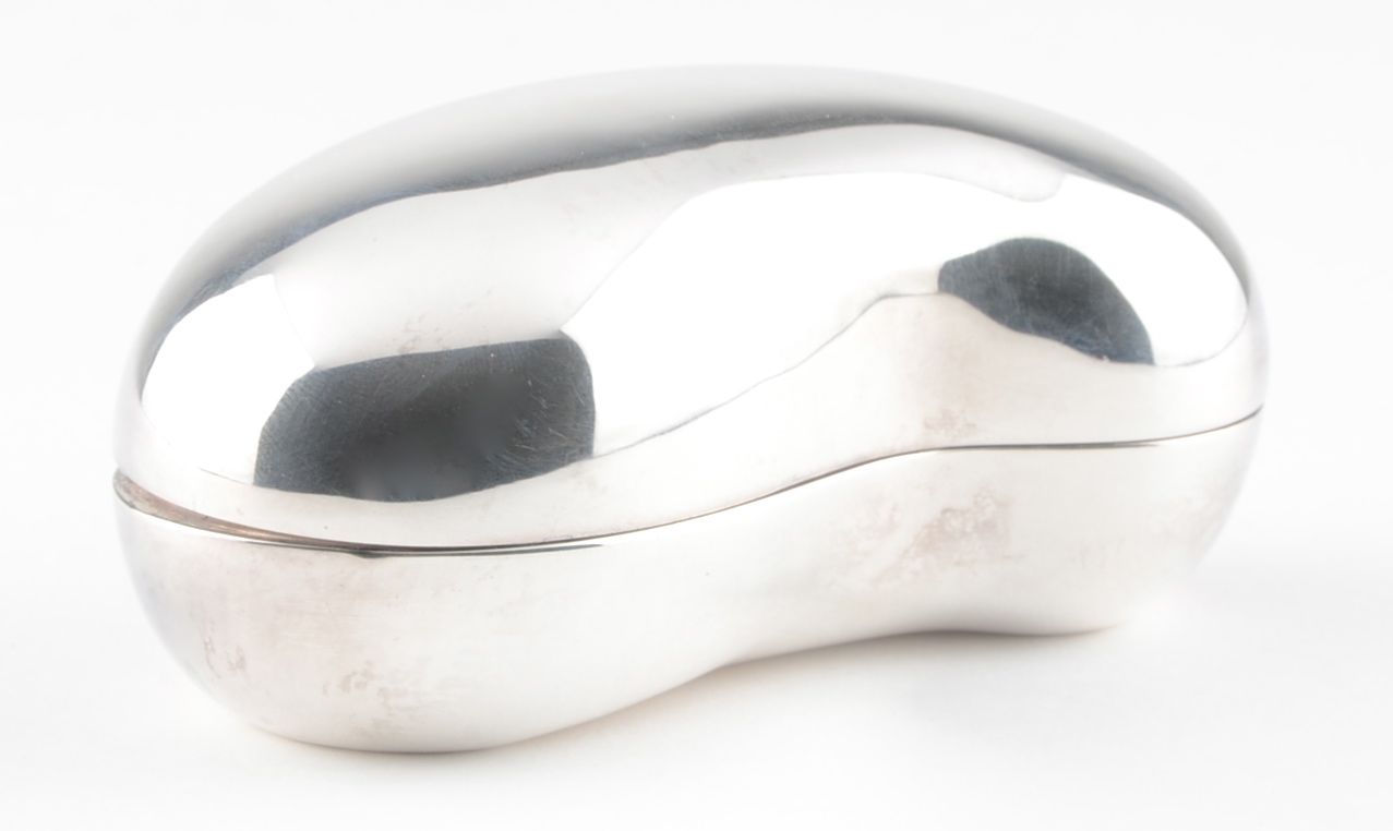 Sterling Silver Bean Trinket Box by Verdura