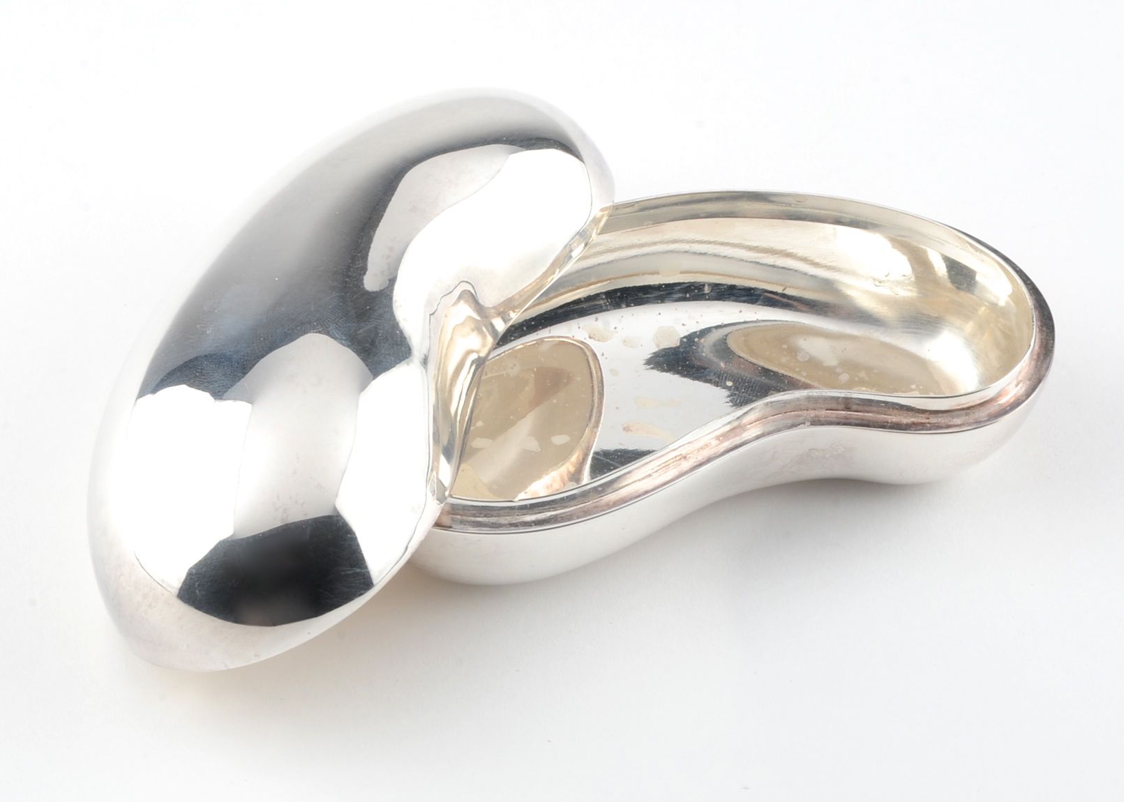 Sterling Silver Bean Trinket Box by Verdura