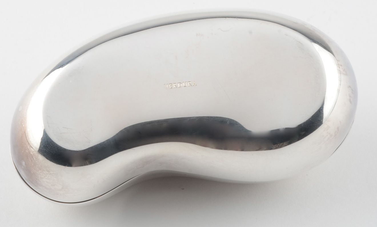 Sterling Silver Bean Trinket Box by Verdura