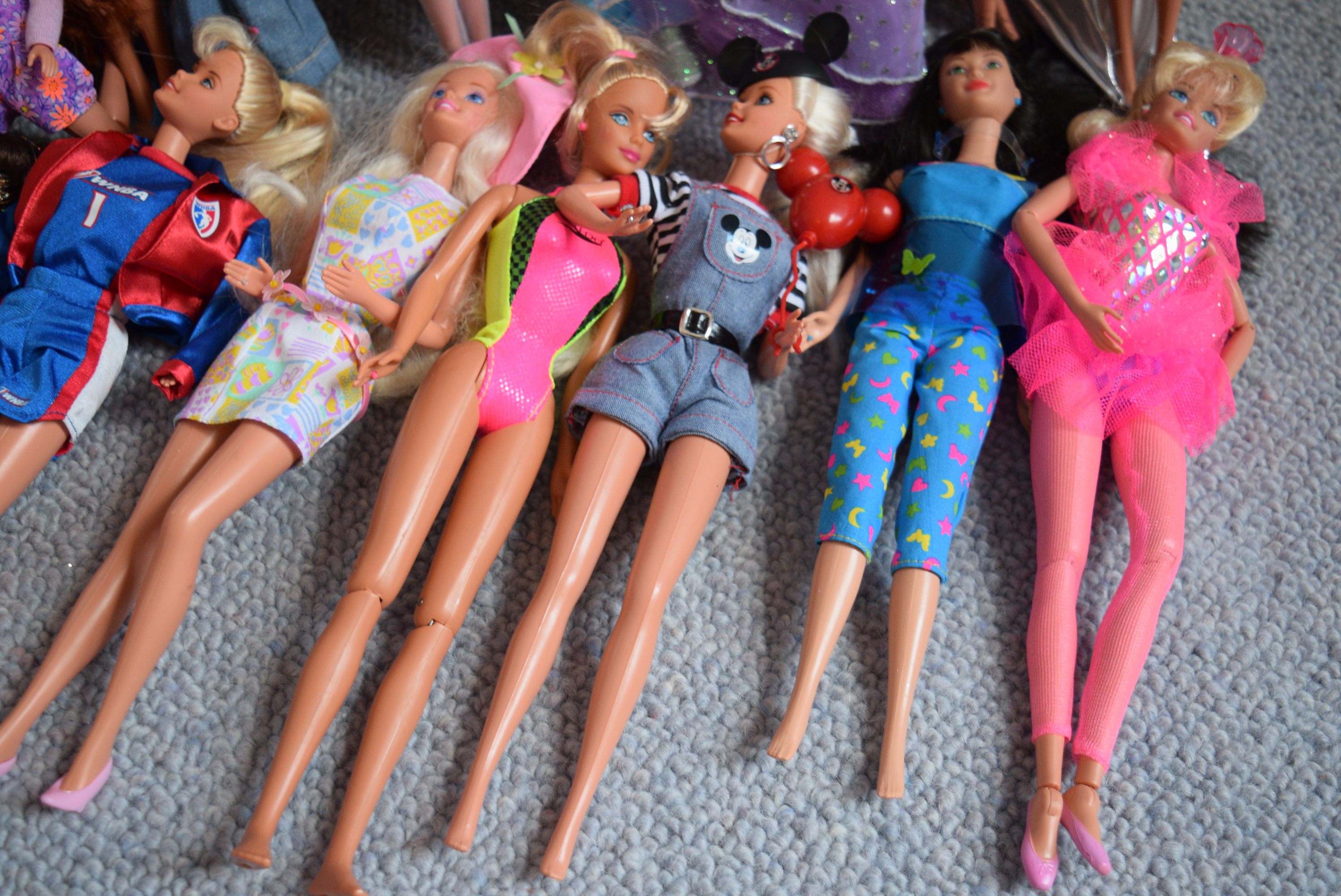 Collection of Barbie Dolls