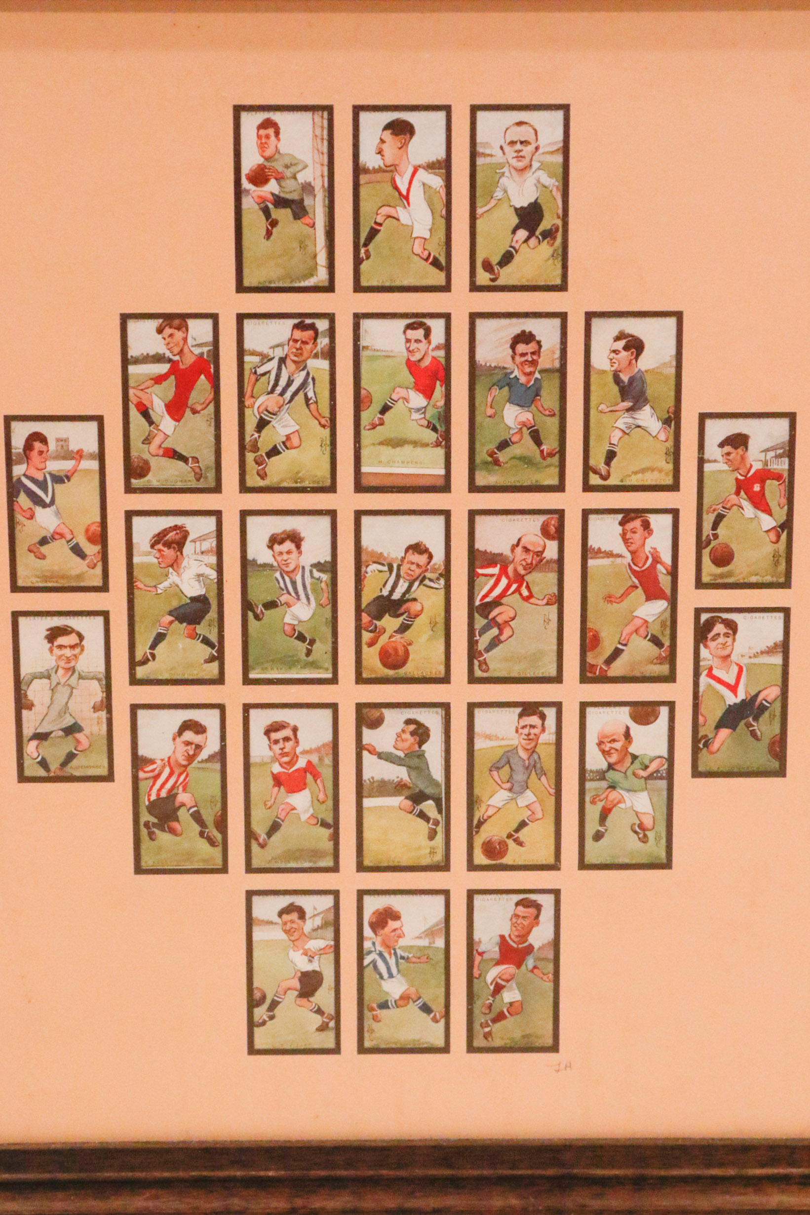 John Player & Sons 1926 "Footballers Caricatures" Cigarette Cards