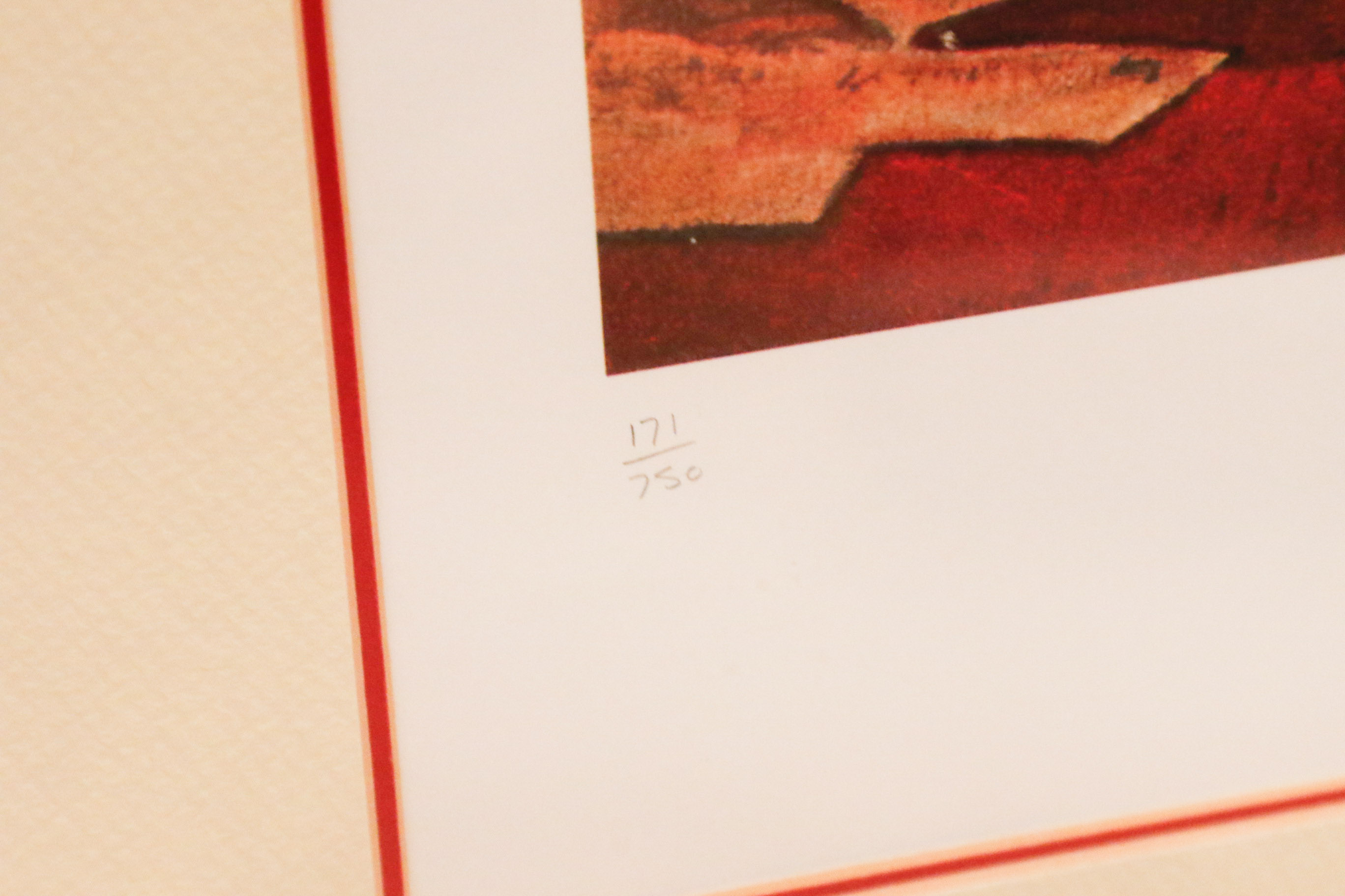 Norman Rockwell Lithograph "Taxes", Plate Signed and Numbered