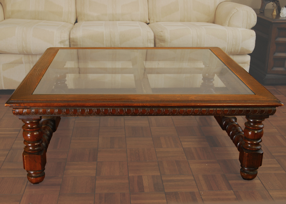 Oak Victorian Style Coffee Table