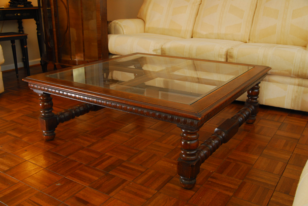 Oak Victorian Style Coffee Table