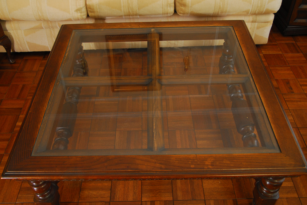 Oak Victorian Style Coffee Table