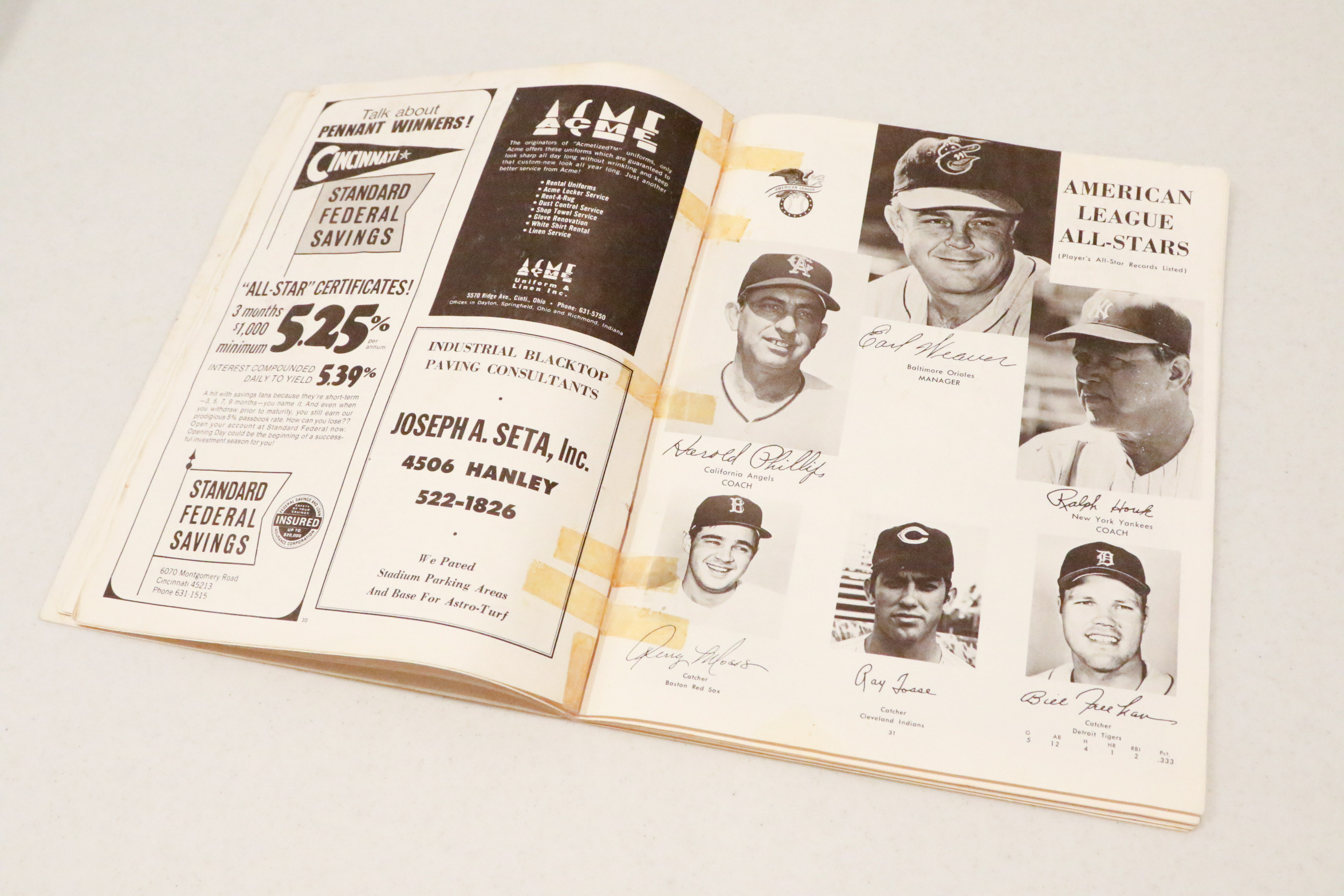 1970/1975 World Series Programs & 1970 All Star Program