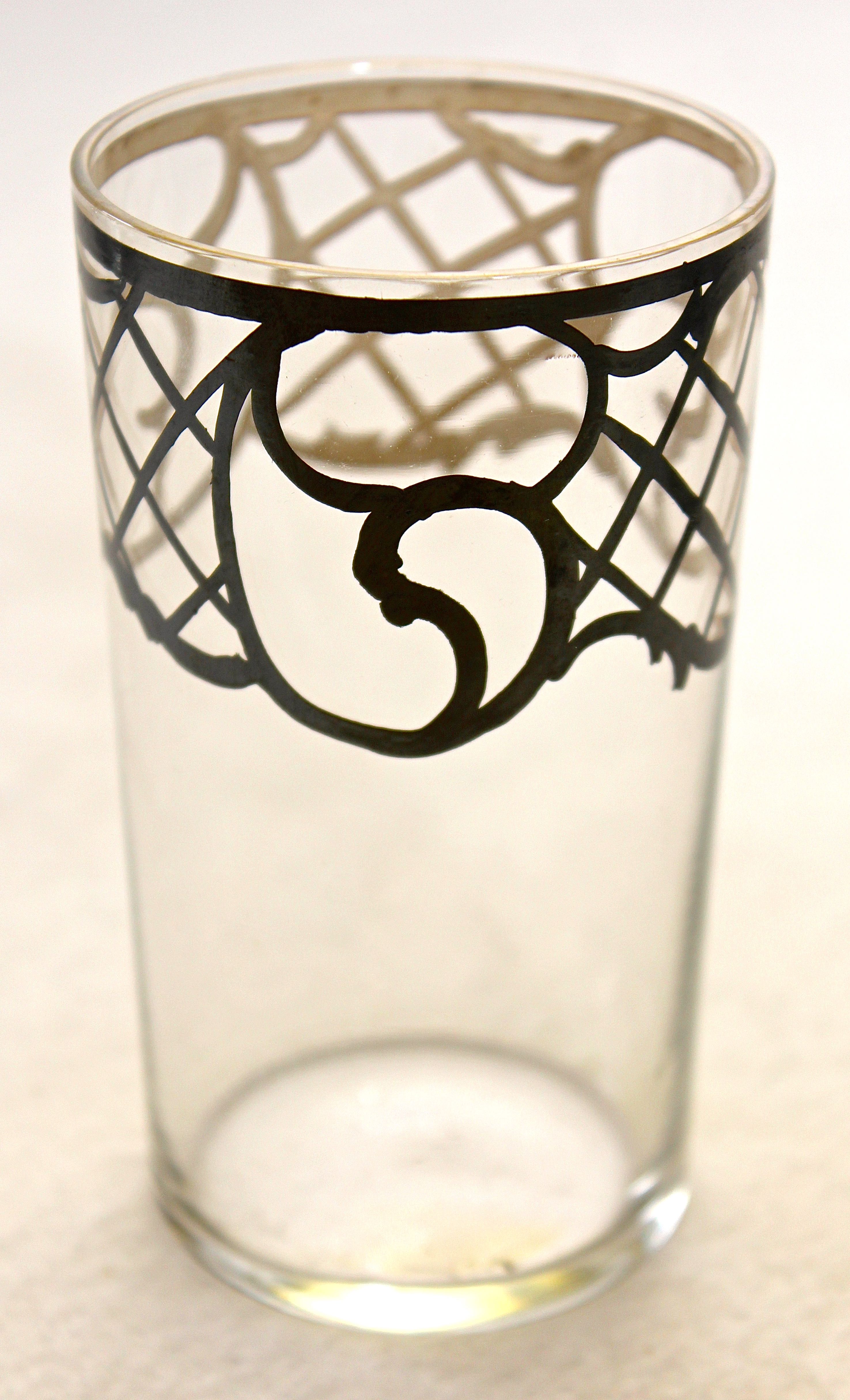 Group of Three Vintage Pieces of Silver Overlay