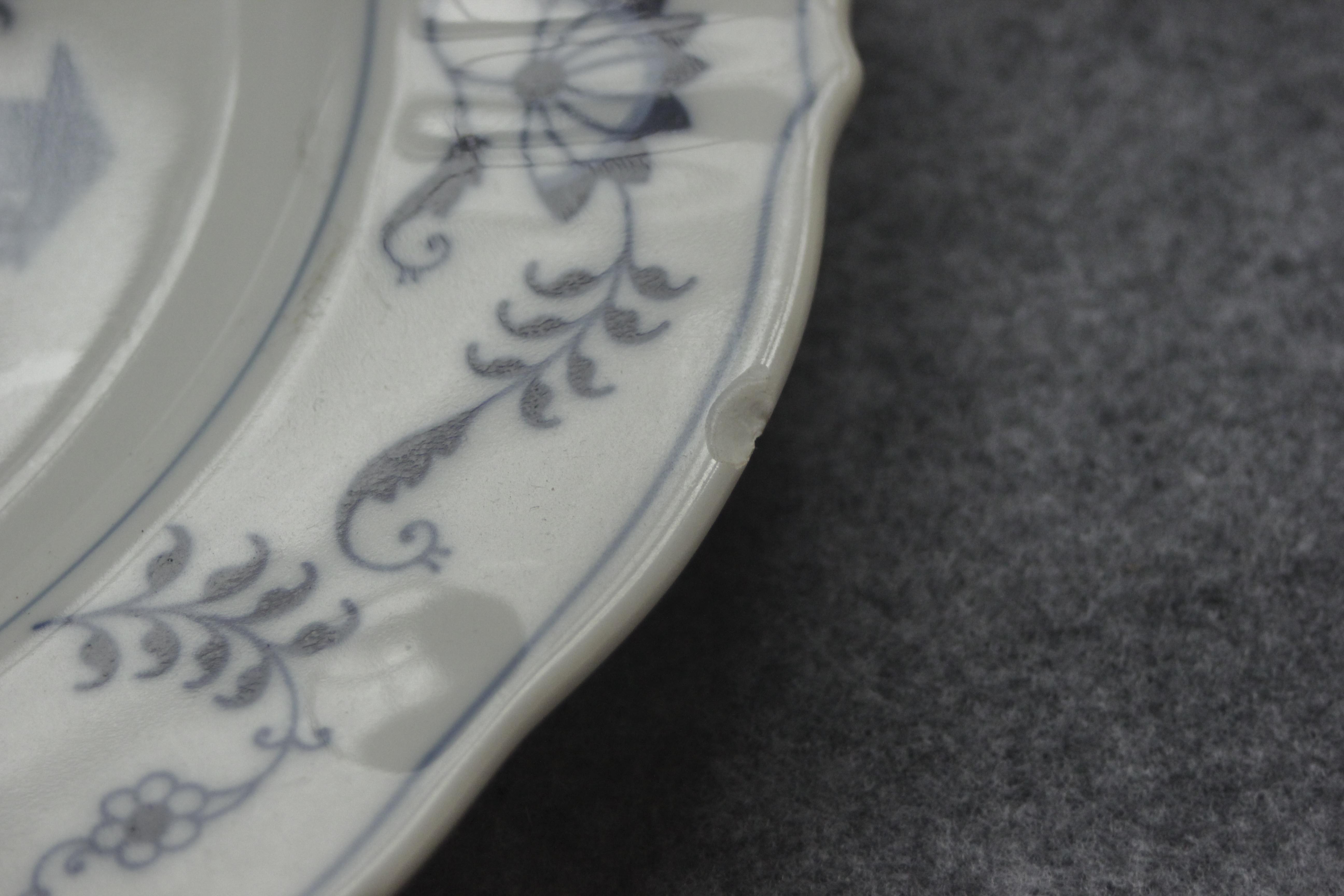 Set of Blue Danube Blue Onion China