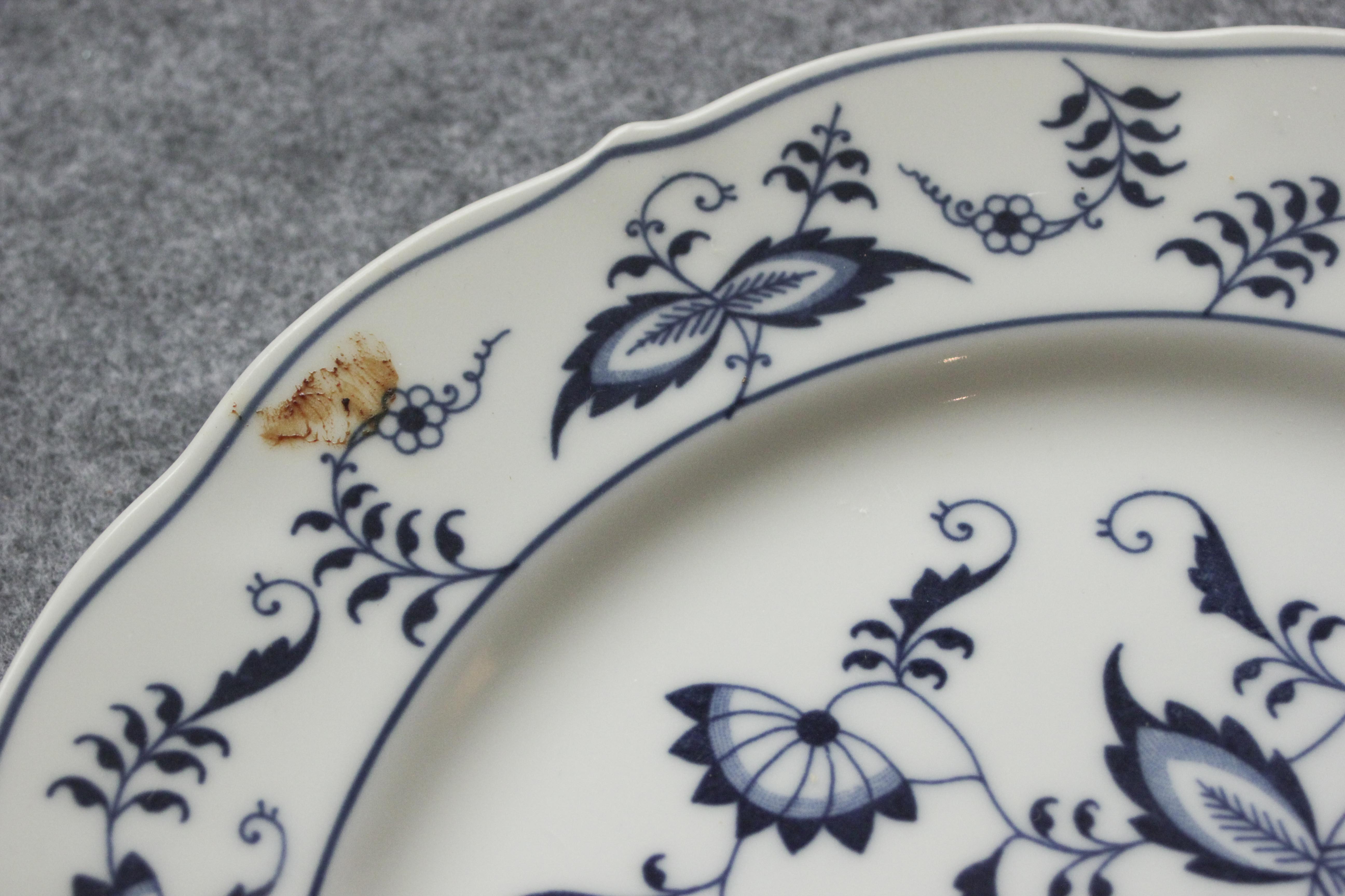 Set of Blue Danube Blue Onion China