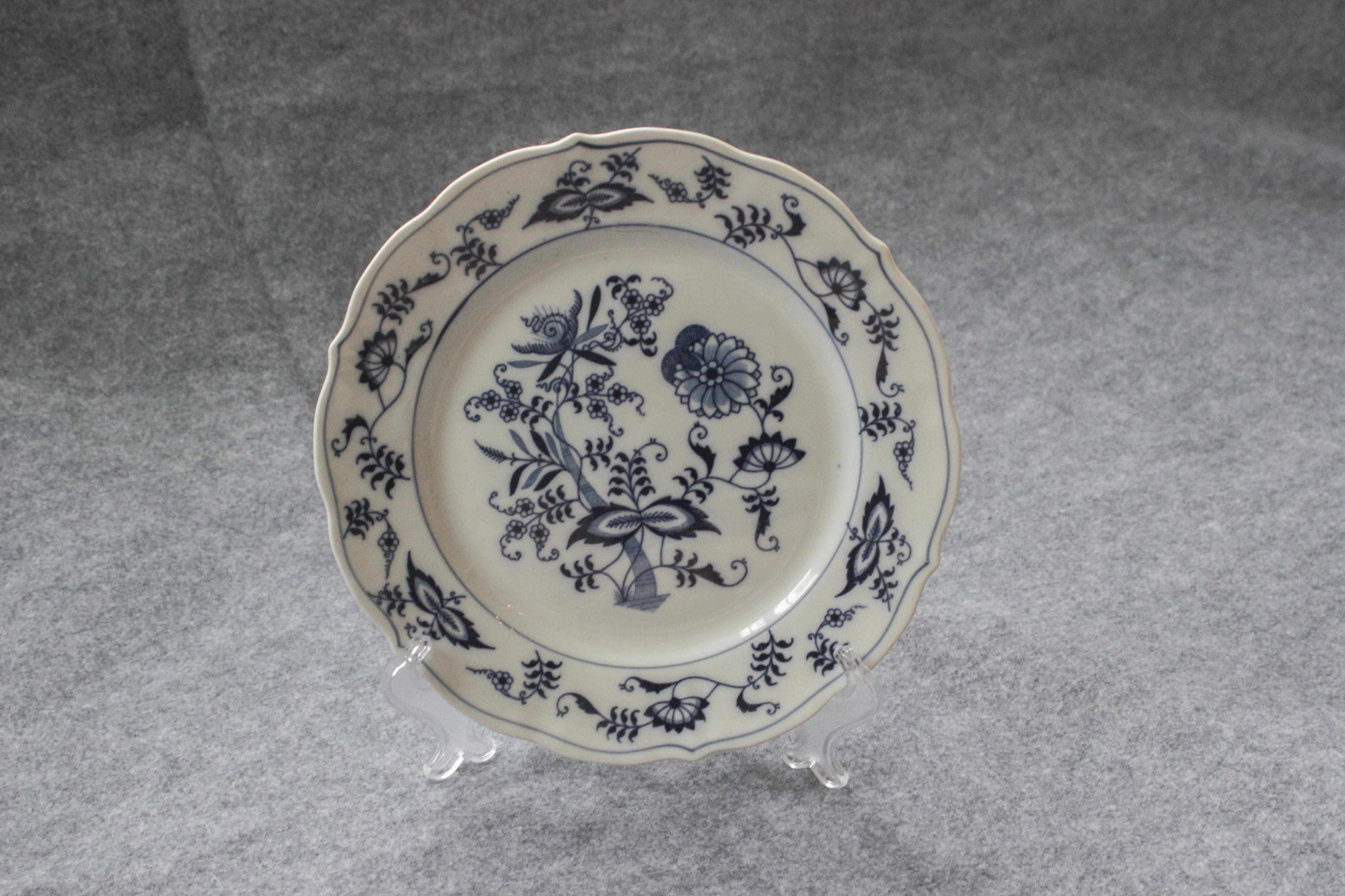 Set of Blue Danube Blue Onion China