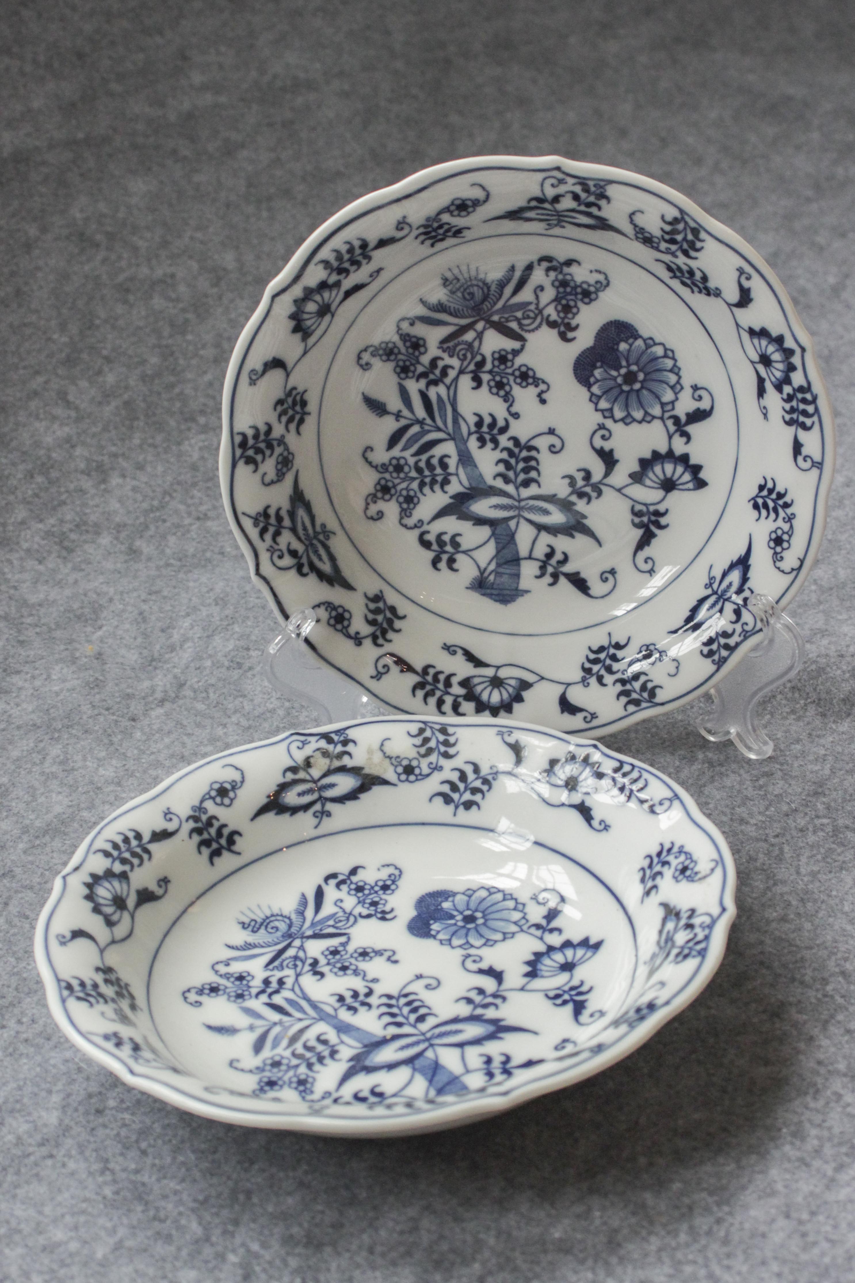 Set of Blue Danube Blue Onion China