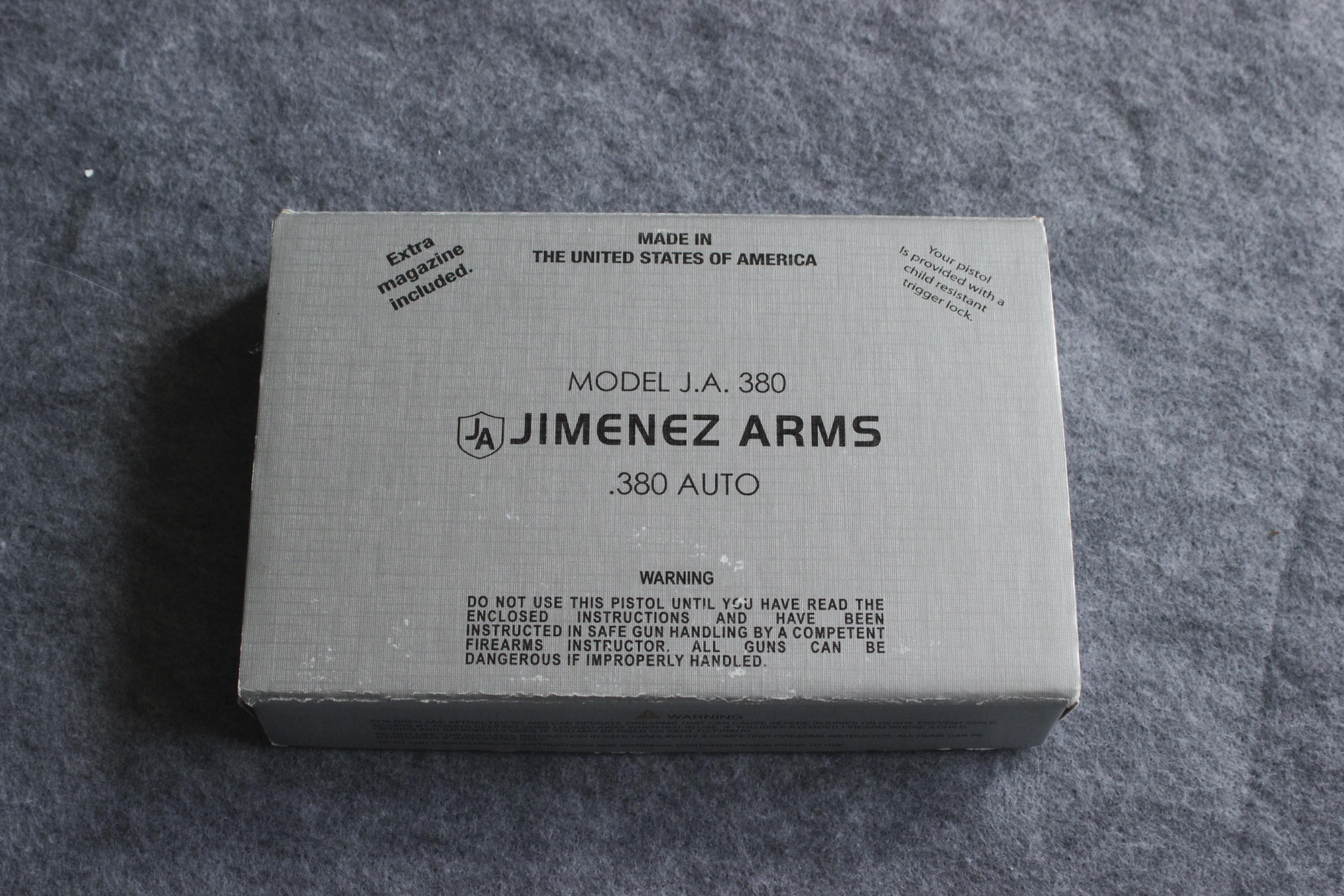 Jimenez Arms Model J.A. .380 Pistol